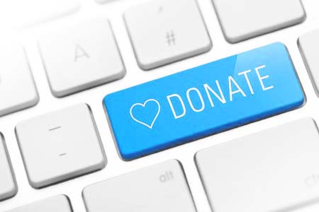 Donation Like button on a keyboard